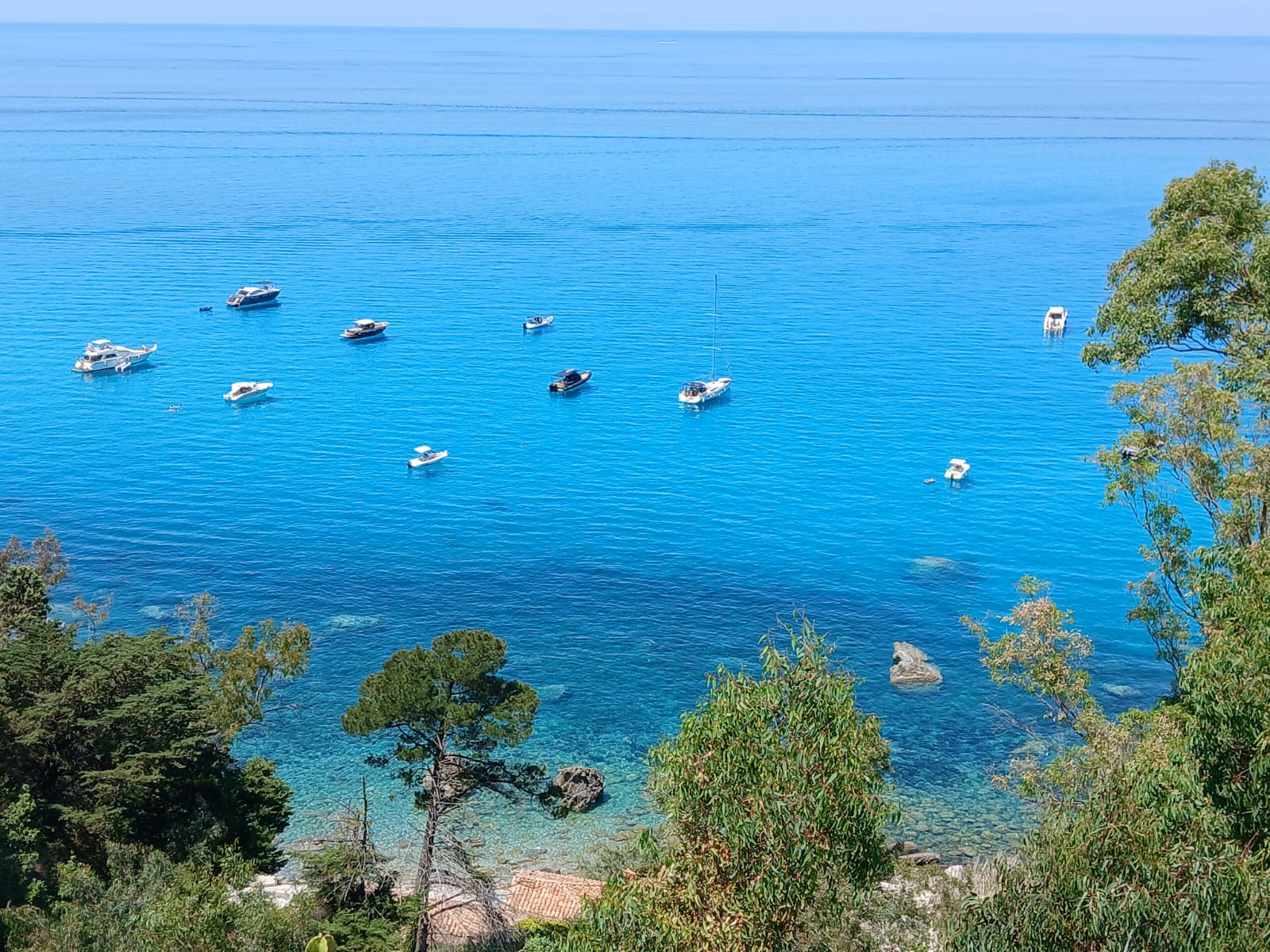 Vista panoramica dal mare